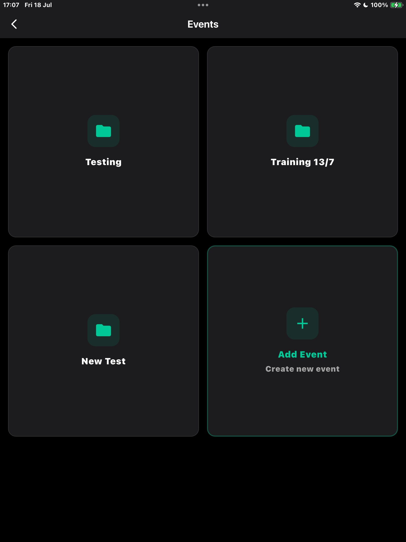 Event Management Feature